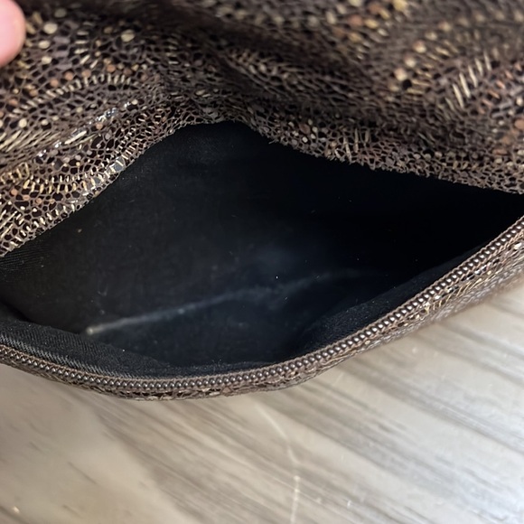 VINTAGE 90’s BAGS BY PINKY BROWN & CREAM LEATHER SMALL BAG - Picture 9 of 14